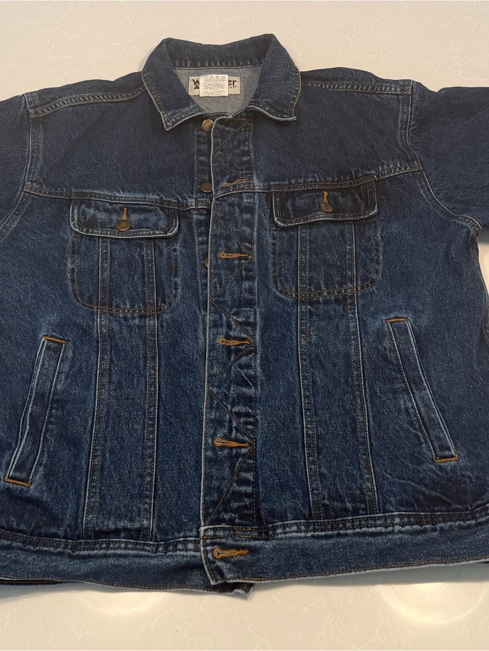 Wrangler Indigo Blue Denim Trucker Jacket